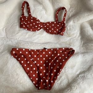 Same Swim polka dot bikini BOTTOMS ONLY